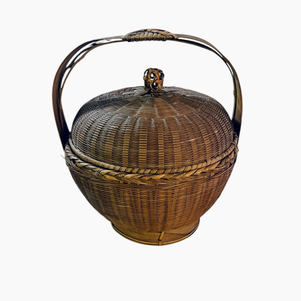 Antique Chinese Woven Basket